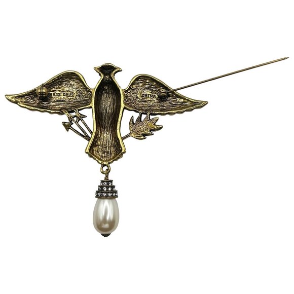 Heidi Daus Vintage Pin "The Eagle Has Landed" Limited Edition Eagle Brooch - Picture 5 of 5